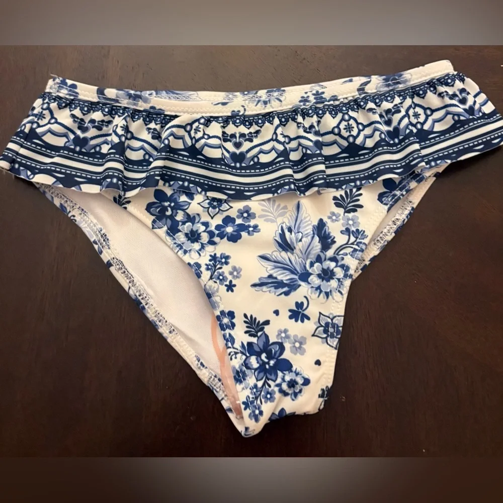 Tahari Girl Blue Swim Shorts and Bikini